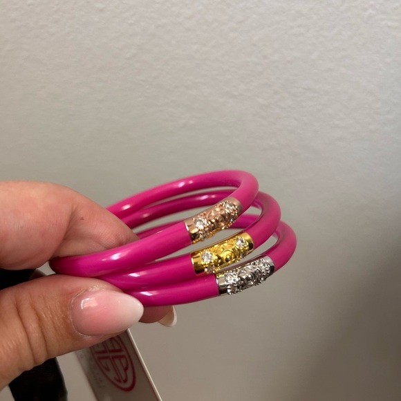 Sold✅ BUDHAGIRL Epic Pink Three Kings Bangle SOLD OUT Set - Picture 4 of 6